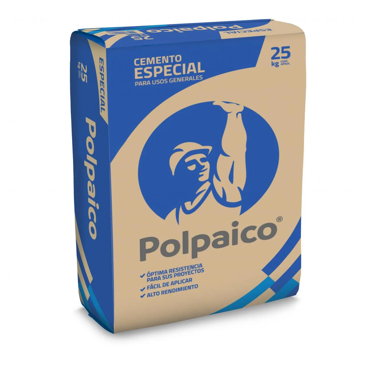 Cemento Polpaico 25 Kg.