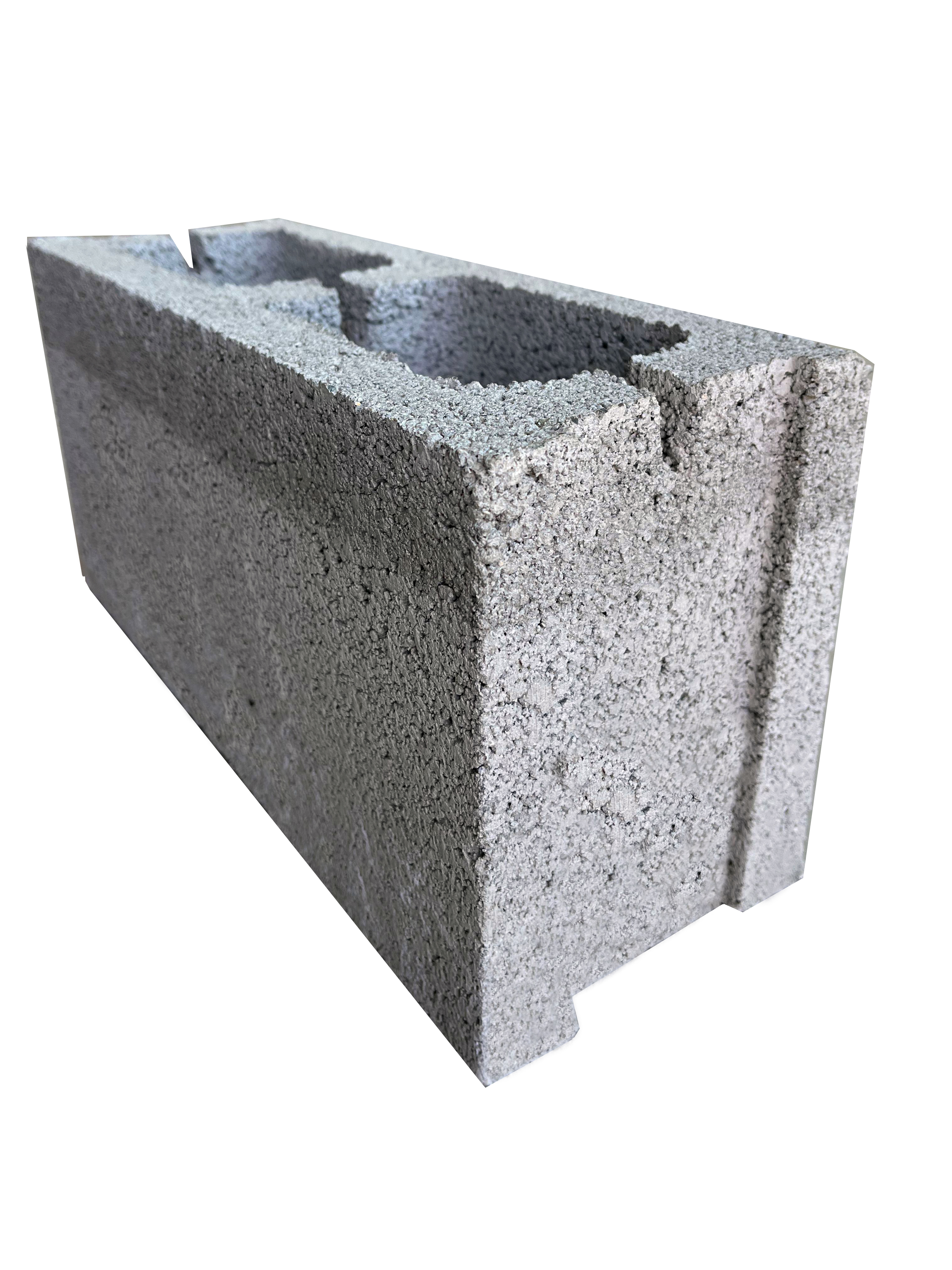 Bloque Cemento Ranurado 15x19x40 cms.