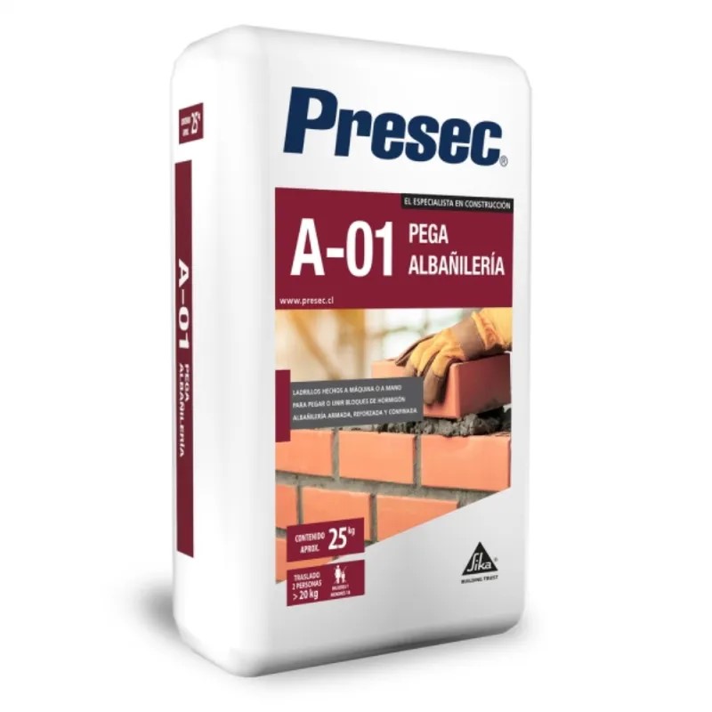 Mortero Pega Albañil 25 Kg. Presec