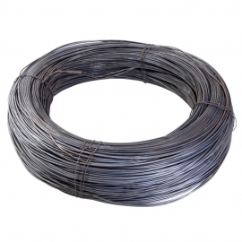 Alambre Liso C-18 Negro. Rollo 1 Kilo