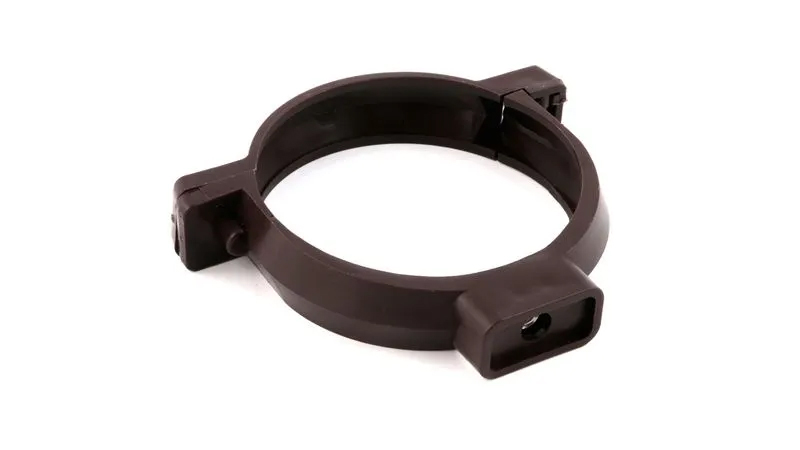 Abrazadera Tubo Bajada Pvc Café Hoffens