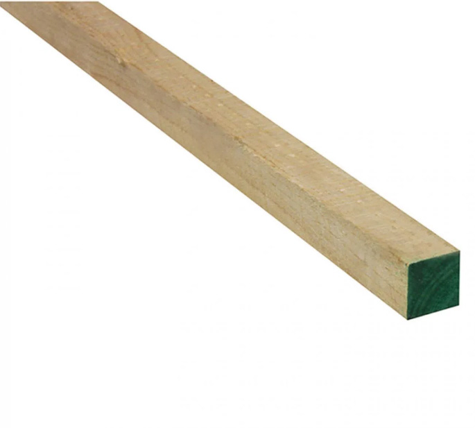 Pino Dimensionado en Bruto 1x1 x 3.20 mts.